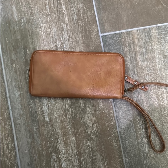 Free People Camel Leather Pouch - Picture 4 of 14